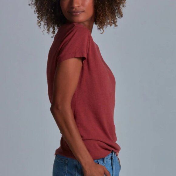 Women's Onno Short Sleeve Bamboo T-Shirt Brick - Picture 1 of 3